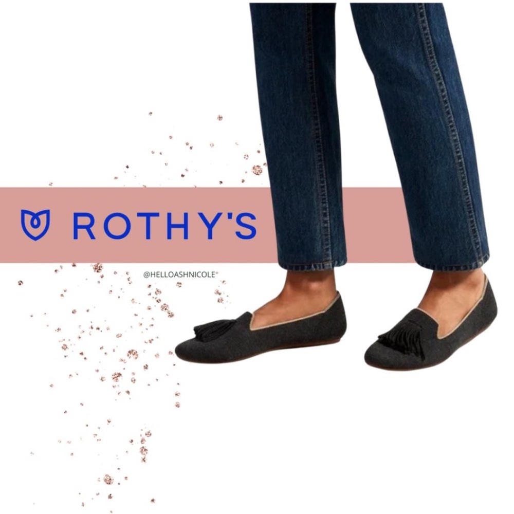 Rothy's Black Tassel Flats